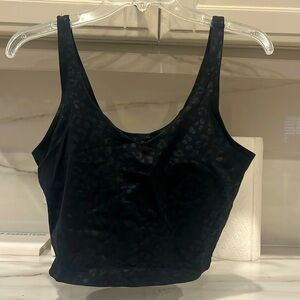 Leopard crop/bra (L)